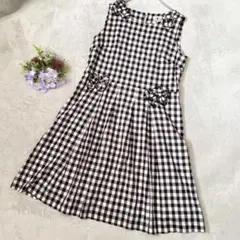 ルネ Rene' basIc ギンガムチェック ワンピース 36（M） - メルカリ