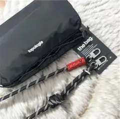 topologie トポロジー　ボトルサコッシュ　黒　ブラック　ボディバッグ