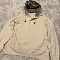 バーバリーロンドン　パーカー　プルオーバー　メンズ　サイズL ノバチェック