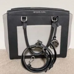 マイケルコース ショルダーバッグ 2way gray＆black
