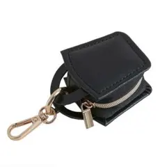 新品ジュエリー ミニ ポーチ アクセサリー ケース バッグチャーム 携帯用 黒