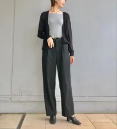 美品 M ユニクロ ライトVネック カーディガン シアー 羽織り 接触冷感