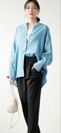 【お値下げしました】グリーンレーベルリラクシング　コルトレイクリネン　長袖シャツ