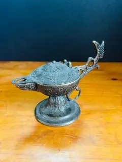 ギリシャ陶器 オイルランプ 60年代 欧州土産 古代ギリシャ風 置物 