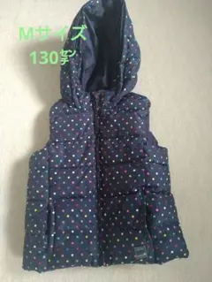 GAP ダウンベスト水玉　130㌢　美品近い