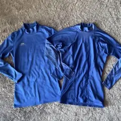 TIGORA アンダーシャツ　S ブルー 2枚セット　裏起毛