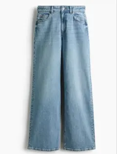 H&M ワイドハイデニム　ライトブルー40