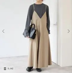 spick and span ドライトロキャミワンピース 黒 36 - メルカリ