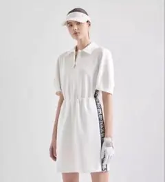 LANVIN SPORT ゴルフ ジップ ワンピース ビジュー ラインストーン