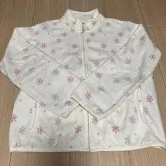 UNIQLO フリースジャケット 雪の結晶模様 140