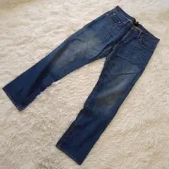 【GAP】DENIM デニムパンツ　綿100% 32×30 ストレート　ネイビー
