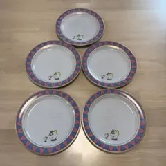 美女と野獣 ポット婦人＆チップデザイン皿5枚セット