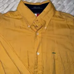 TOMMY HILFIGER イエロー長袖シャツ Lサイズ