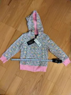 【新品未使用】ポロラルフ・ローレン　花柄フード付きパーカー　キッズ(110)