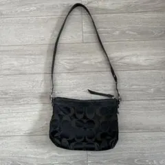 Coach ブラック ハンドバッグ F1M-6094 - メルカリ