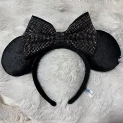 ミニーリボンカラフルラインストーンカチューシャ