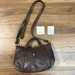 【極美品】Dakota ダコタ 本革 2WAYショルダーバッグ ブラウン