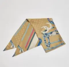 【新品未使用/シワあり】マニプリ manipuri シルクスカーフ ボウタイ20