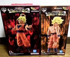 一番くじドラゴンボール B賞ブルマ、D賞超サイヤ人2孫悟空フィギュア