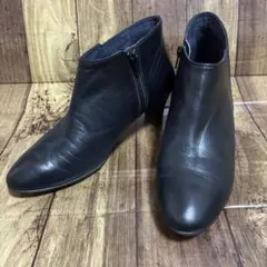 ペダラ pedala アシックスウォーキング ショートブーツ 黒 24cm