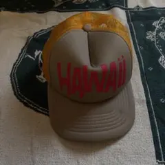 HAWAIʻI トラッカーキャップ ベージュ/イエロー