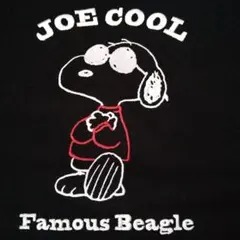 新品　SNOOPY　ジョークール　刺繍　Tシャツ 黒　Lサイズのサムネイル