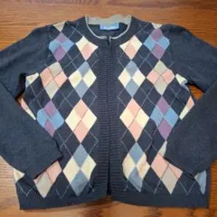極美品ファミリアFamiliarアーガイル柄カーディガン130センチ