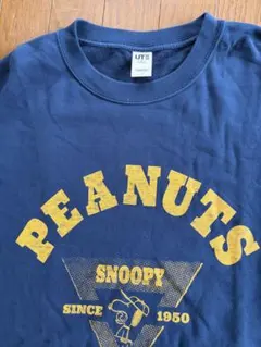 PEANUTS スヌーピー XL ネイビー トレーナー