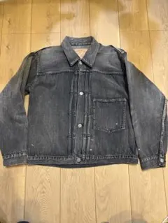 ブラック デニムジャケット