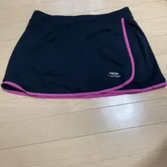 TIGORA スポーツスコート ブラック ピンク Lサイズ女子のサムネイル