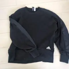 adidas ブラック トレーナー Mサイズ