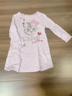 猫プリントチュニック　メゾピアノ