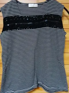 レディース　Raphaela ストライプ ノースリーブ トップス　M〜Ｌ