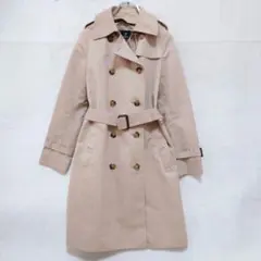 イネド ベルト付 ダブル トレンチ コート ベージュ (L) 　春