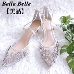 Bella Belle ベラベレ EDNA エドナ ウェディングシューズ 4-Inch Ivory Lace Heels with Detachable Ankle Straps & Bows