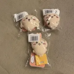 ちいかわ うさぎだらけくじ E賞：ぬいぐるみバッジセット（ヤハ、フーッ、ほかッ）