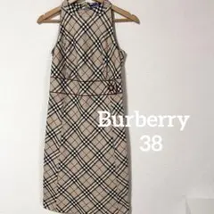 BURBERRY LONDON ノースリーブワンピース チェック 36 - メルカリ