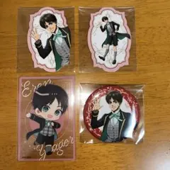 進撃の巨人 エスクリ カード・缶バッジ エレン