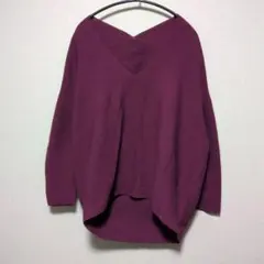 日本製 スピックアンドスパン Vネック ニット トップス