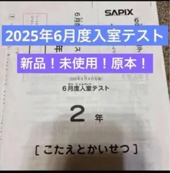 2026年最新】sapix 入室テスト 新2年の人気アイテム - メルカリ