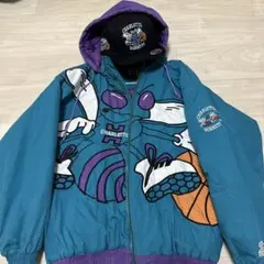 【激レア】 シャーロット ホーネッツ ビンテージジャケット セット 90s【チャンピオン】シャーロット ホーネッツ ナイロン