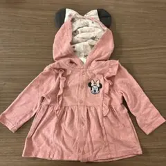 ミニーマウス 耳付きフード トレーナー