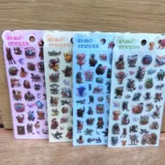 イタリアンブレインロット　ぷくぷくシール　立体シール　ボンドロシール４枚セット