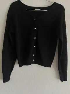 GU 黒　カーディガン