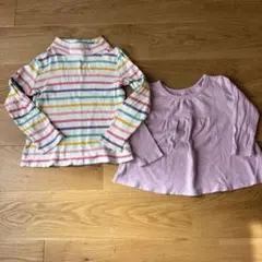 GAP ユニクロ　ボーダー　タートルネック　長袖　ロングTシャツ　90 110