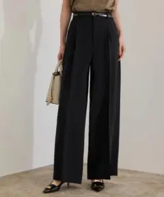 【ROPE】ダブルクロスワイドパンツ