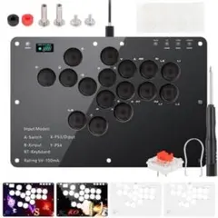 アケコン レバーレス コントローラー 16ボタンRP2040搭載 全機種対応