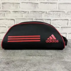 美品　adidas ゴルフシューズバッグ 黒/赤