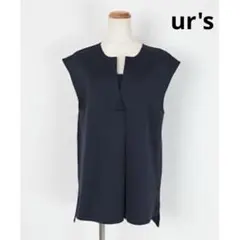 ur's ボンディングフレンチスリーブ キーネック トップスのサムネイル
