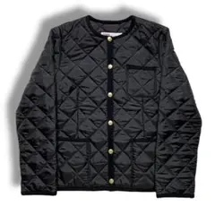 美品 トラディショナルウェザーウエア キルティング ノーカラー ジャケット 別注